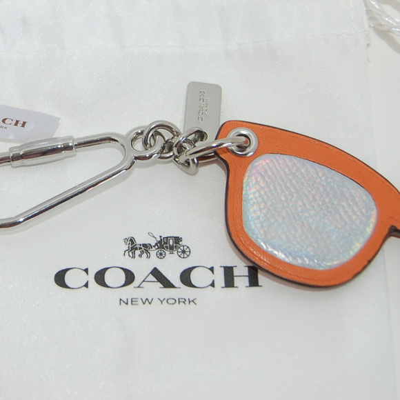 NWT COACH ORANGE POP ART SUNGLASSES KEYCHA… - Picture 4 of 7